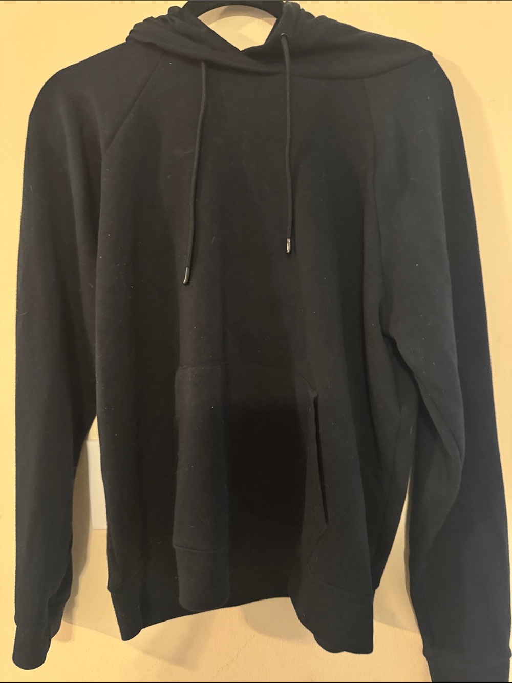 Classic Black Men's Pullover Hoodie